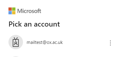Select your account Select your account