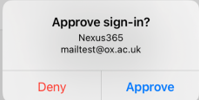 Approve or Deny sign-in request of the MS Authenticator app. Approve or Deny sign-in request of the MS Authenticator app.