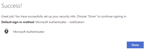 Success, your method has been successfully set up. Success, your method has been successfully set up.