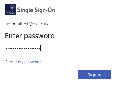 Screenshot of the Enter password box Screenshot of the Enter password box